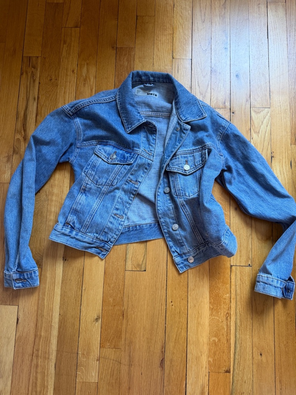 Topshop Light Blue Denim Trucker Jacket - Women's